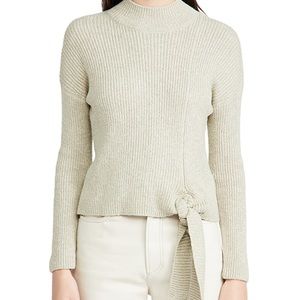 Naadam Side Tie Mockneck Sweater